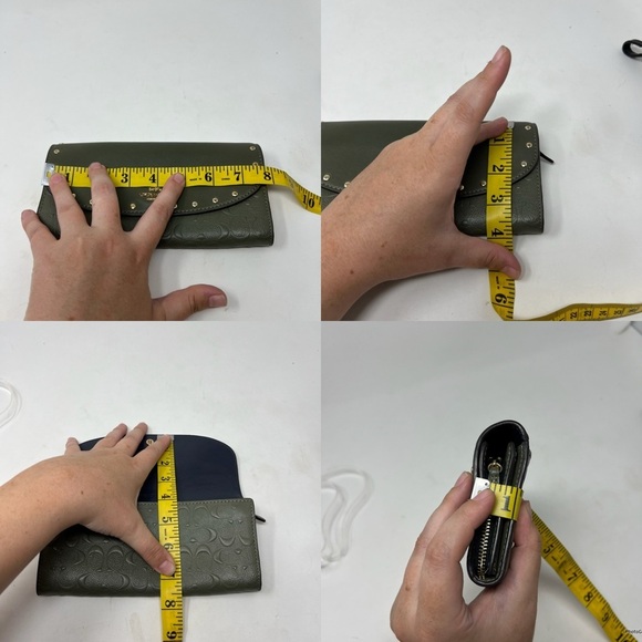 Coach Slim Envelope Wallet With Rivets - Picture 13 of 13